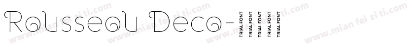 Rousseou Deco字体转换
